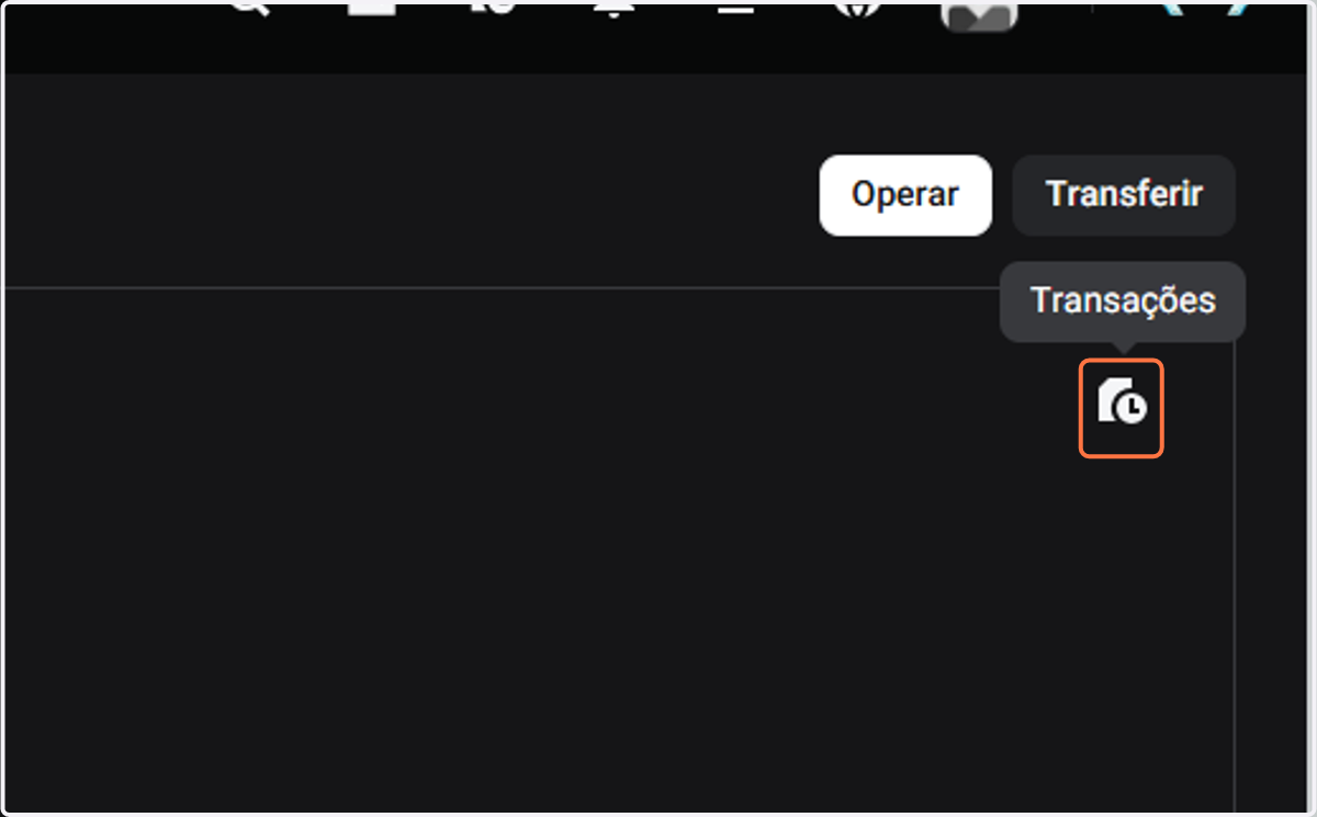 Para operações em futuros, selecione futuros