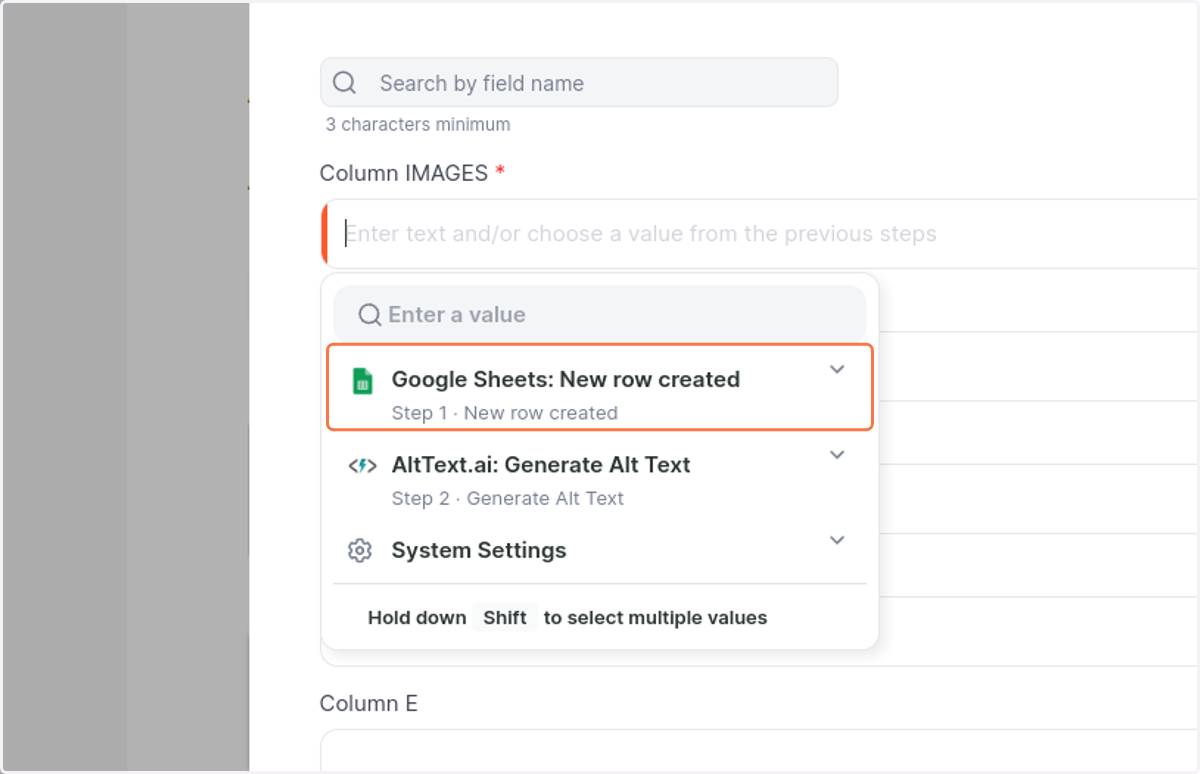 Click on Google Sheets: New row created…