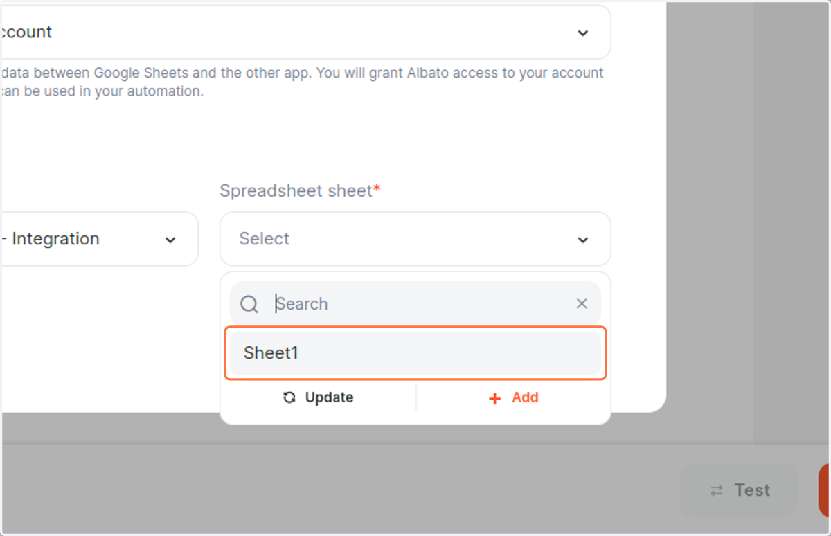 Click on Sheet1