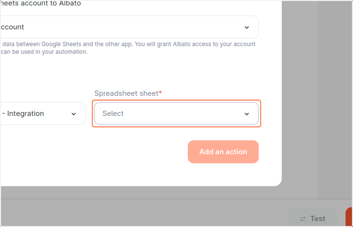 Click on Select