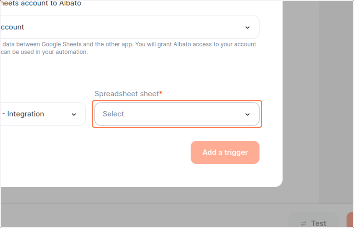 Click on Select