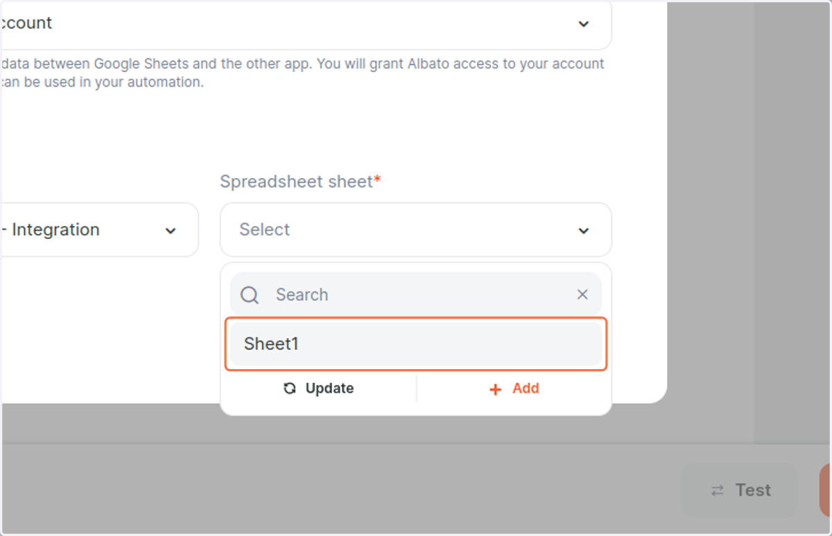 Click on Sheet1