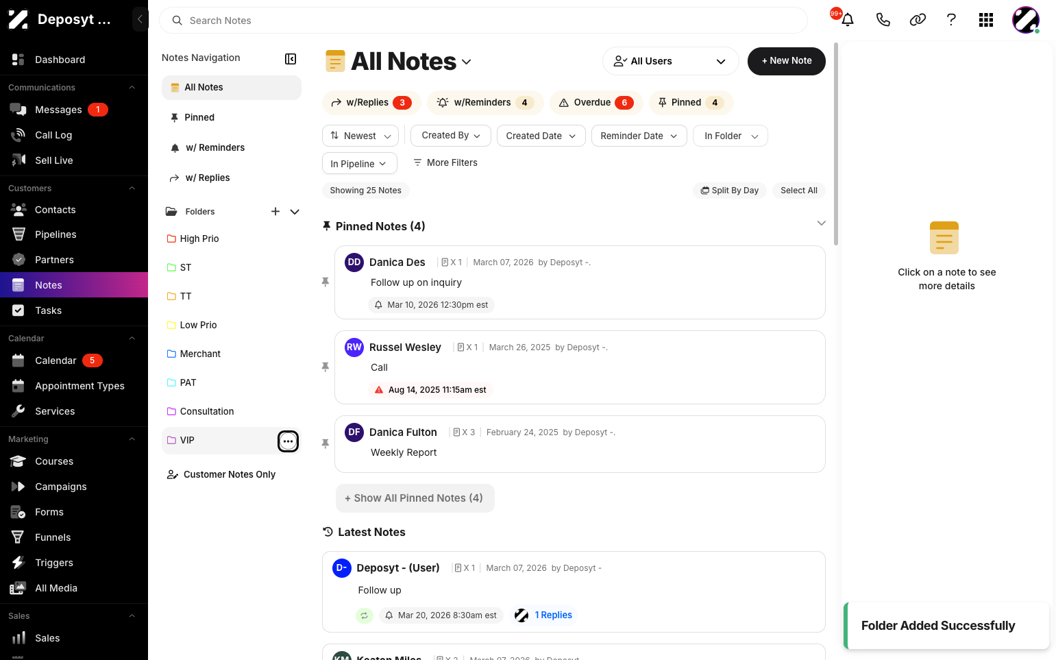 Add Note Folder Create and Manage Notes Folders