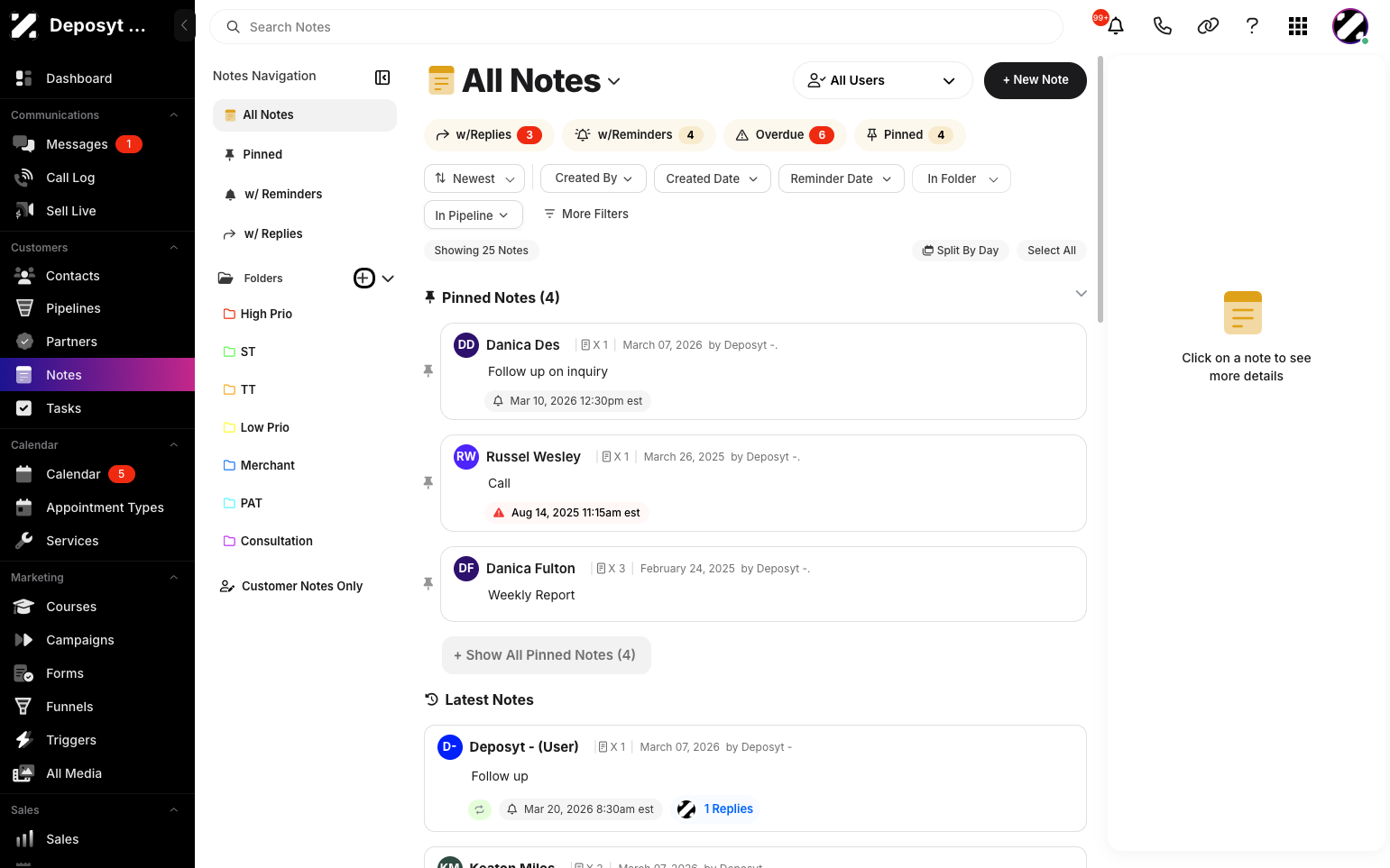 Step 2: Click the plus sign in the Folders section of the sidebar.