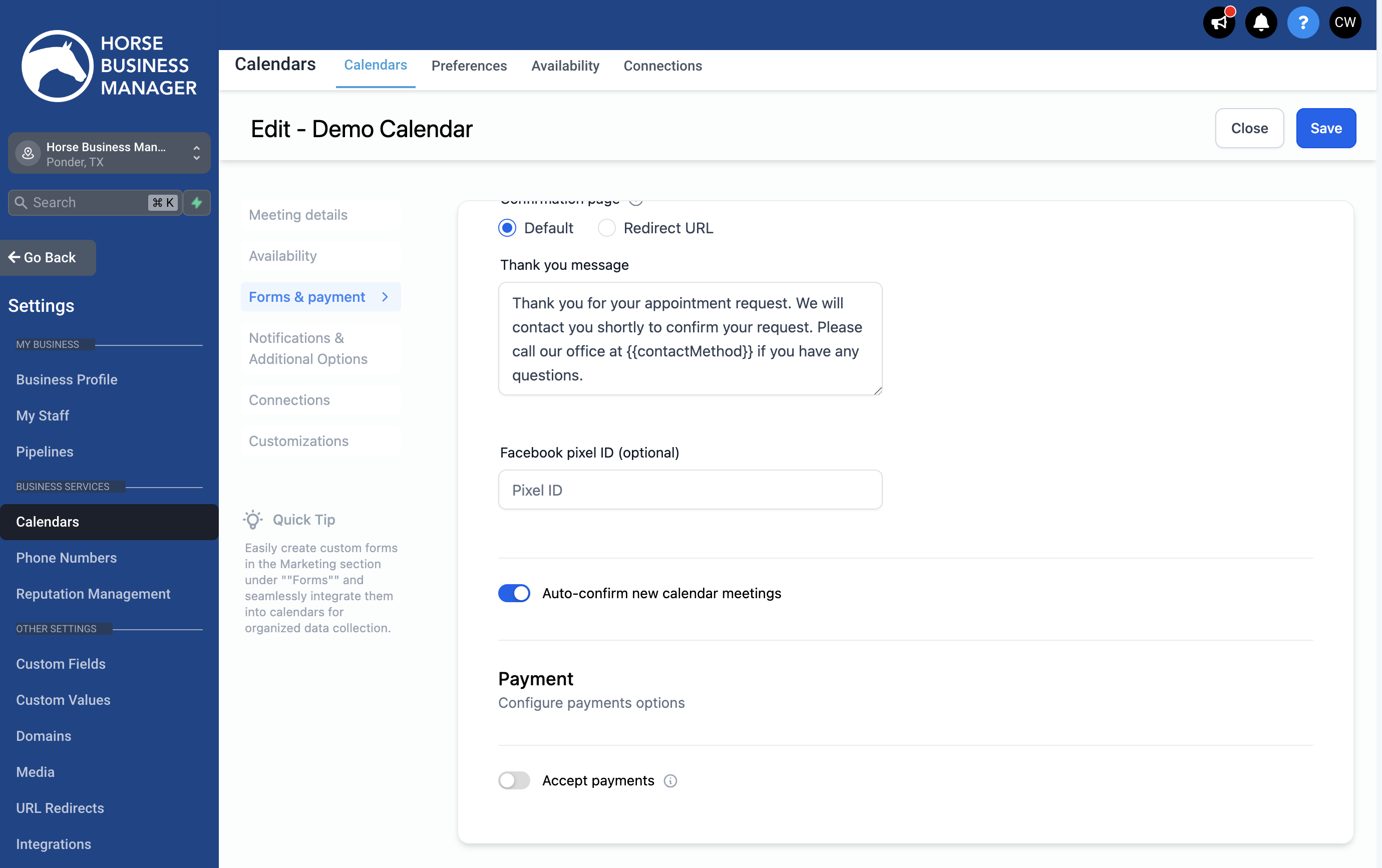 Click on Notifications & Additional Options