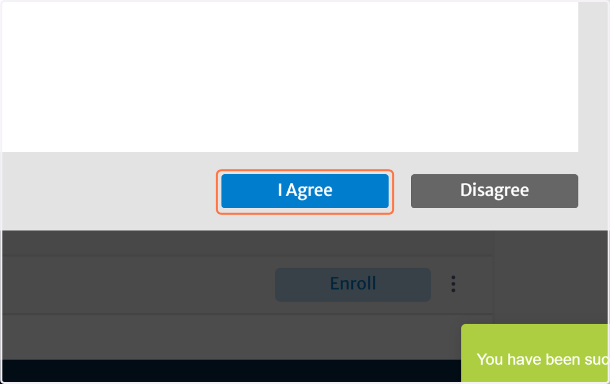 Click on I Agree