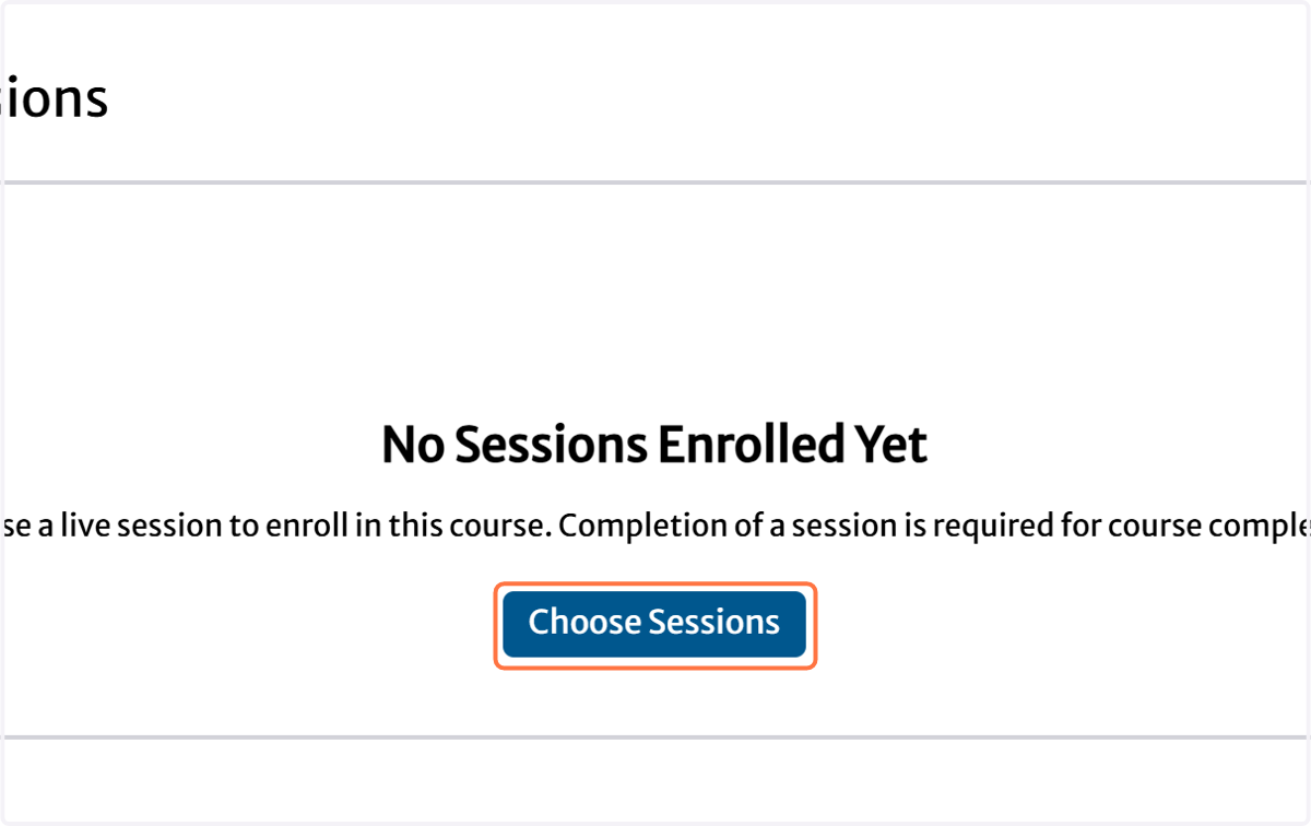 Click on Choose Sessions