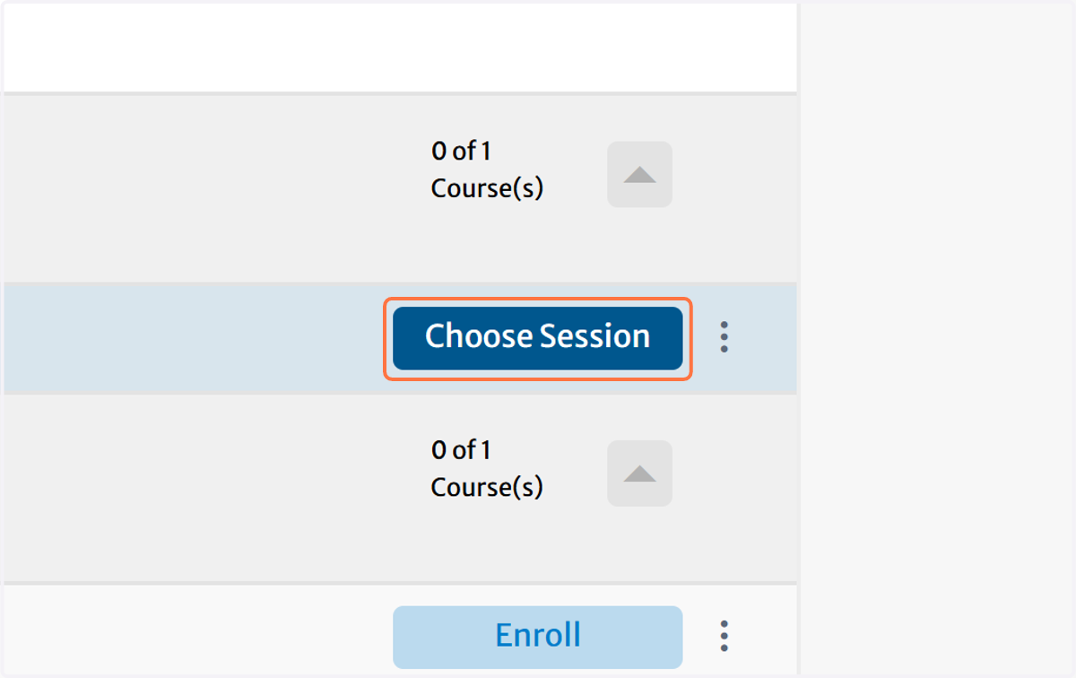 Click on Choose Session