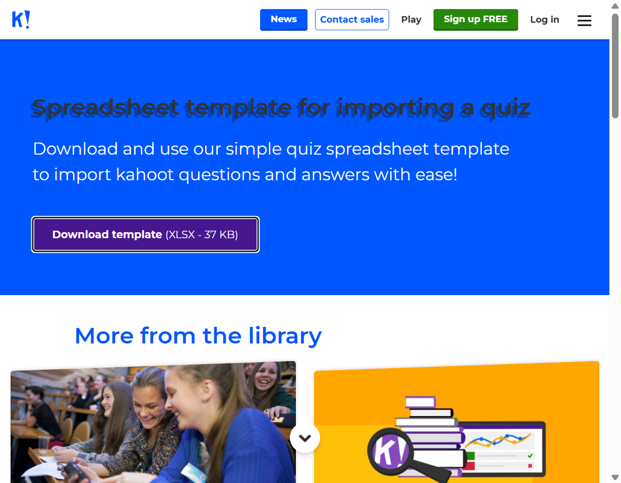 Connecte-toi à l'application Kahoot