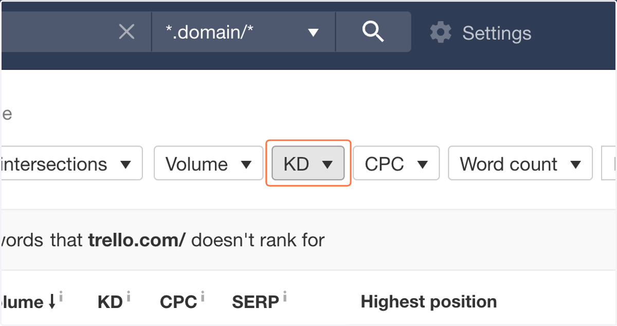 Click on KD