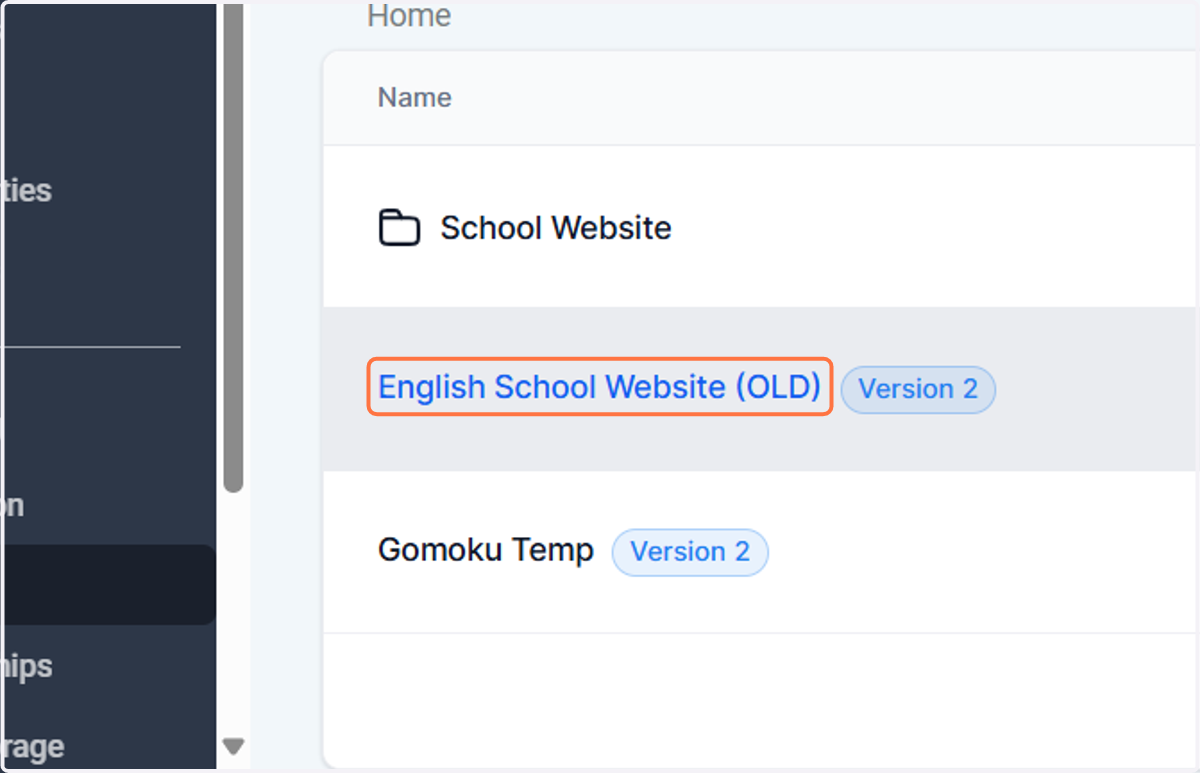 Choose the correct website