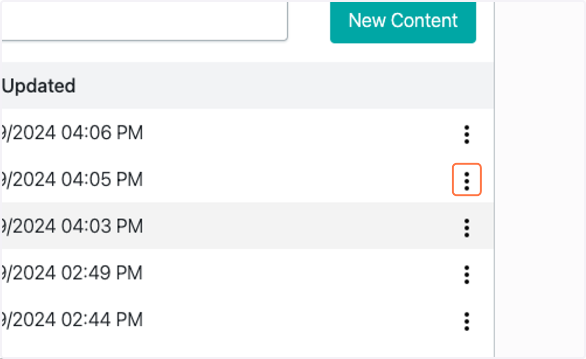 Click on dropdown trigger