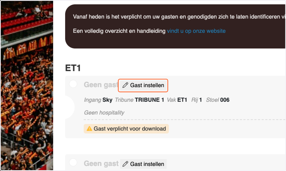 Gaat u de gast zelf toewijzen?