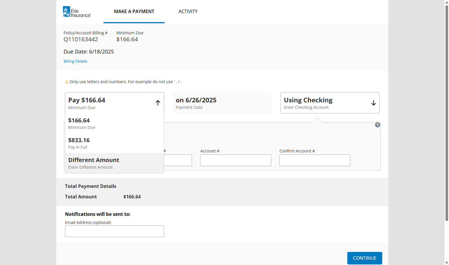 Click on Billing Overview…
