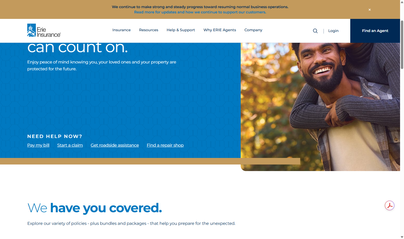 Click on Pay my bill