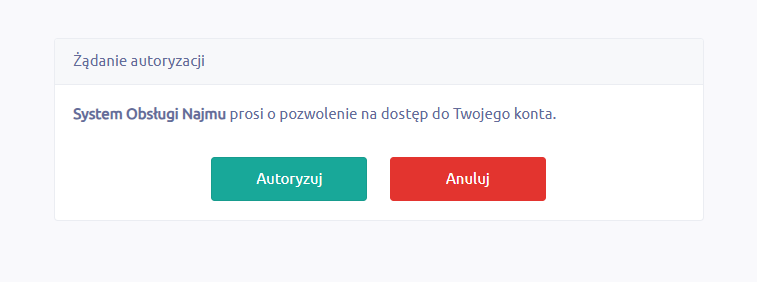 Następnie kliknij Autoryzuj