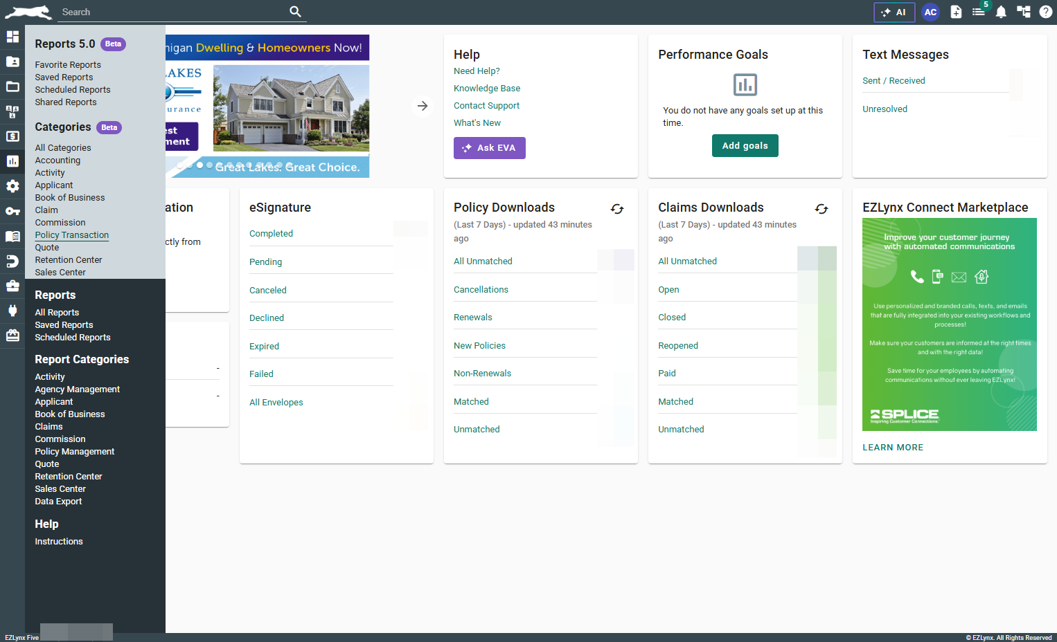 Click on Policy Transaction