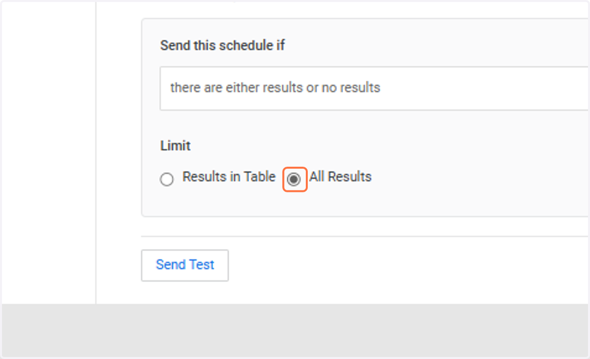 Under Limit, select All Results