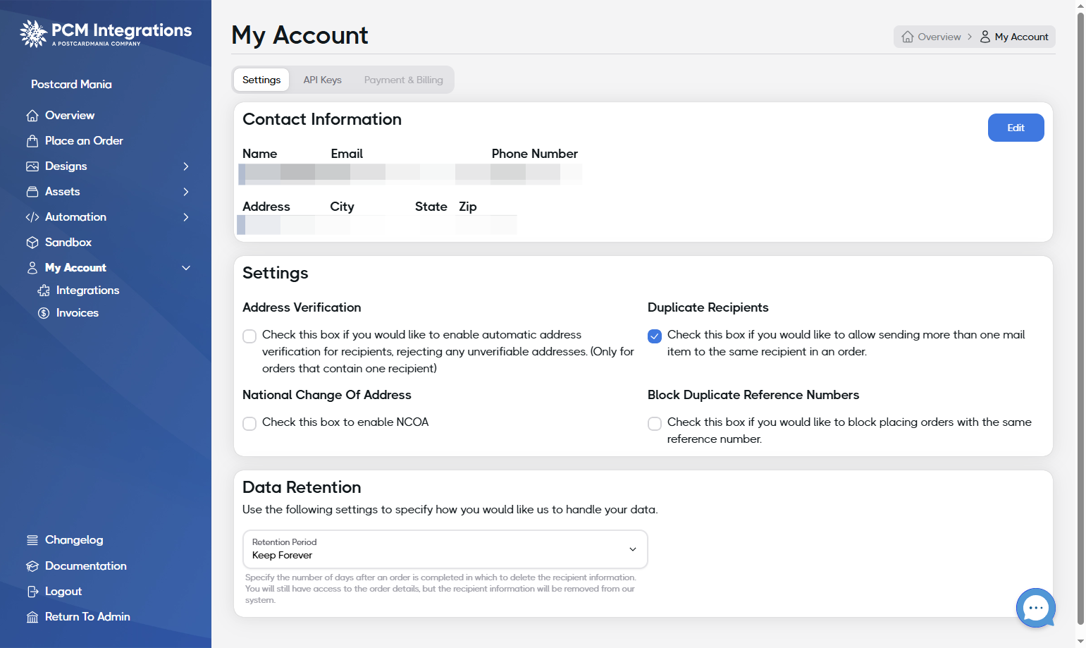 Click on Payment & Billing