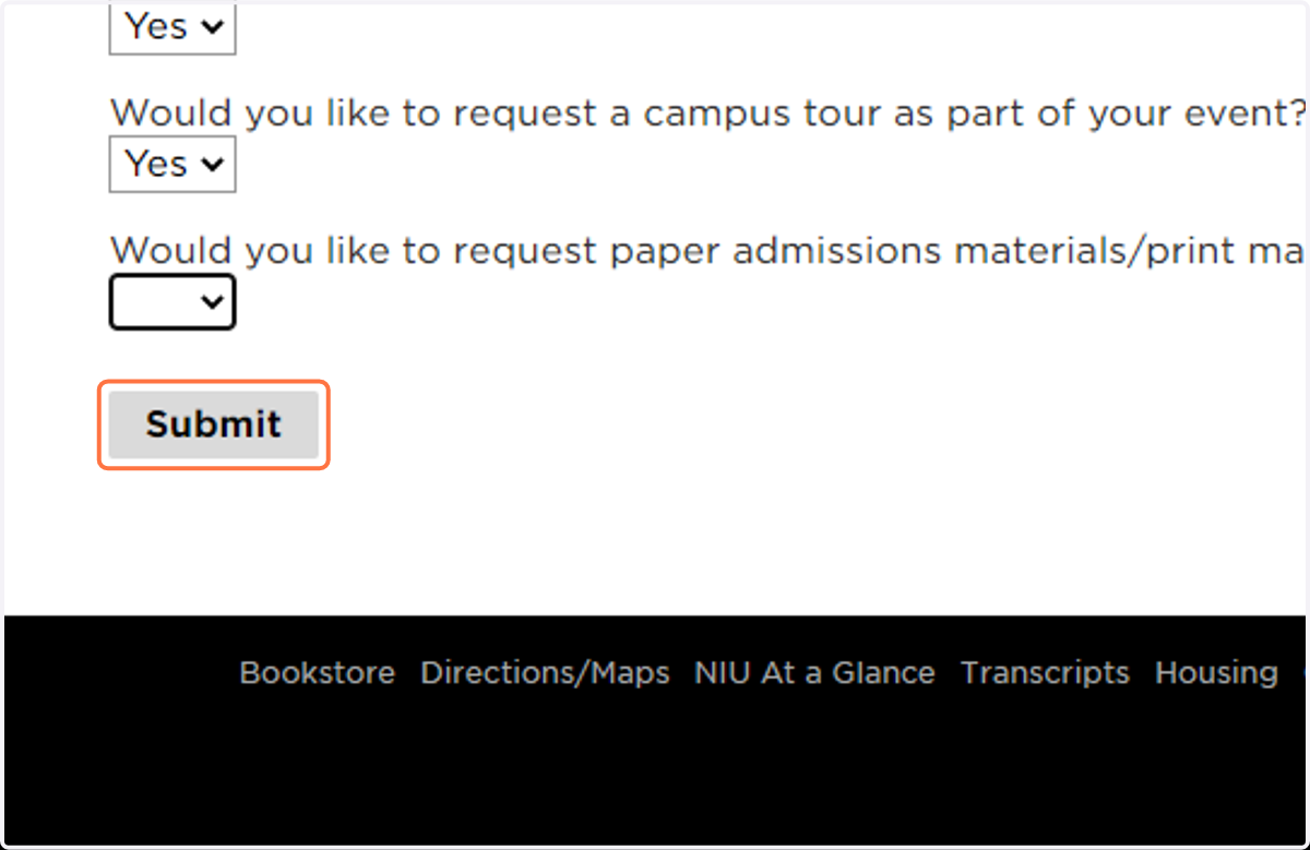 Click on Submit