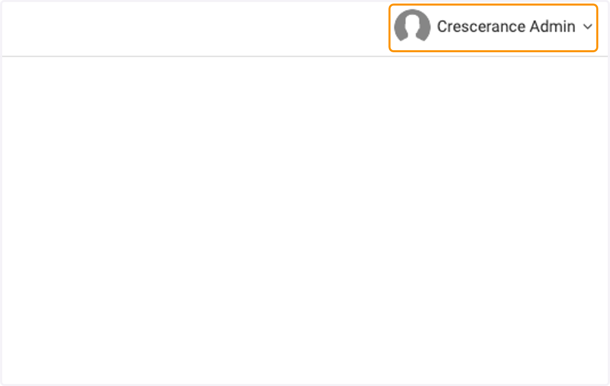 Click on your name at the top right of the main page