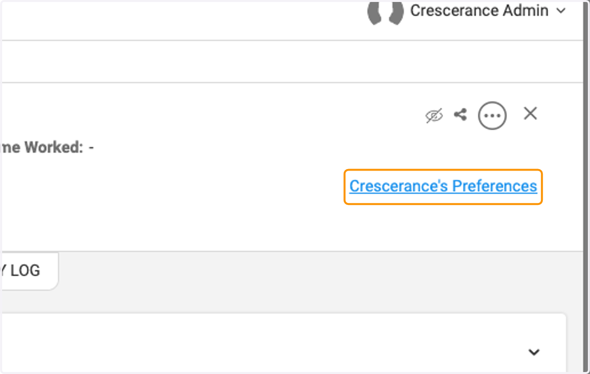 Click on Your Preferences