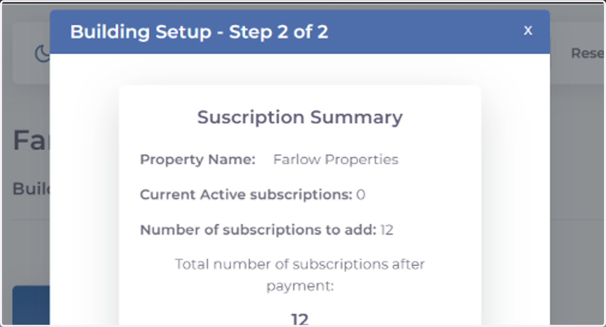 Step 2 of 2 - Choose how you want to pay for subscriptions.