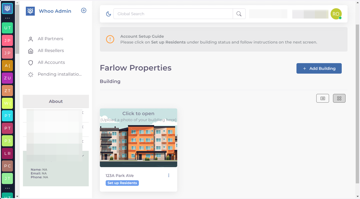 Start at your Property Homepage
