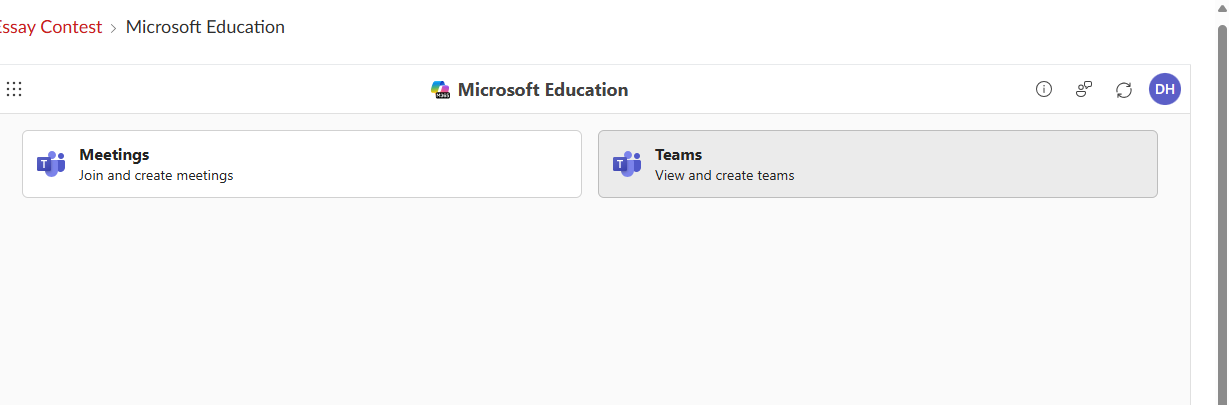 Select Teams.