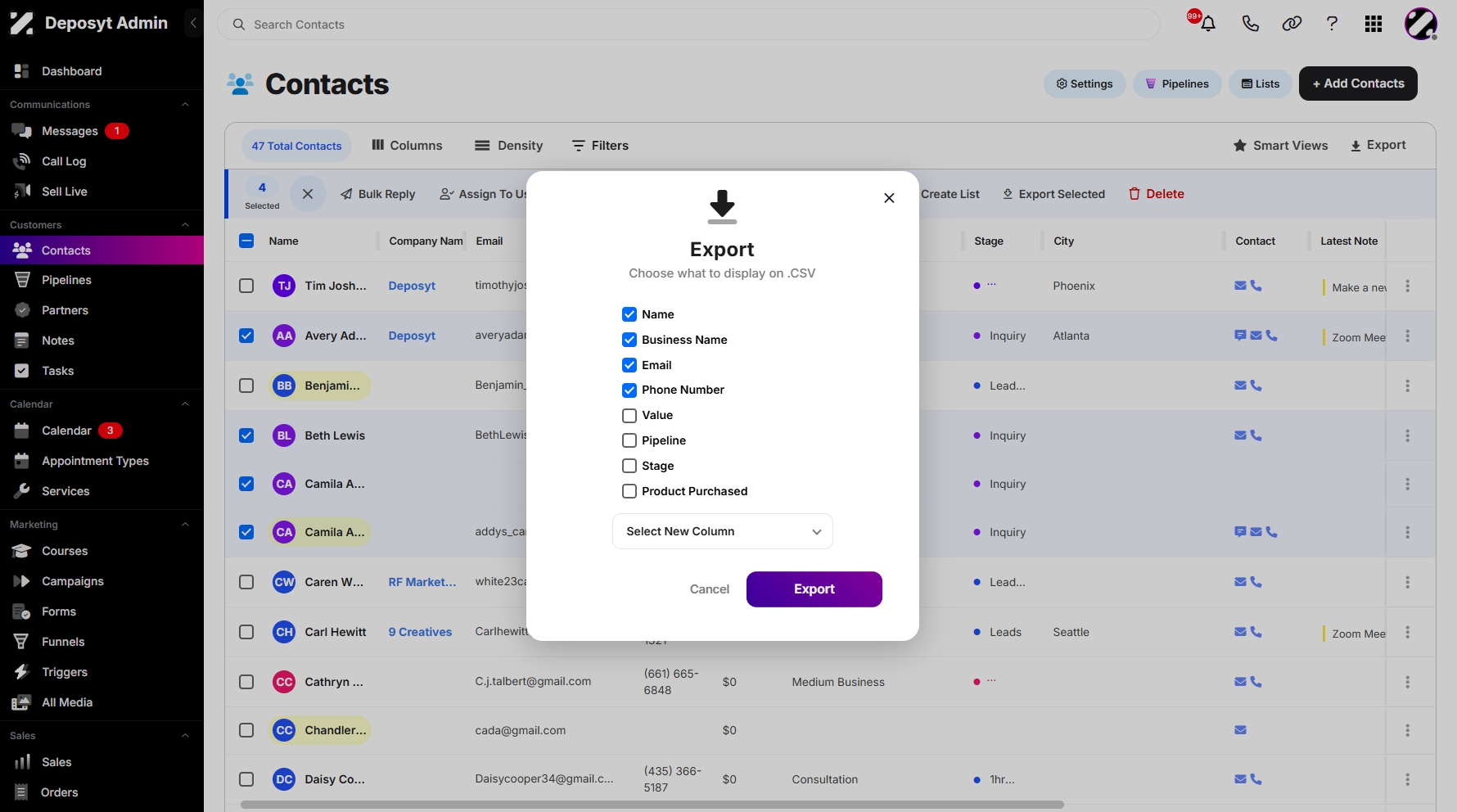 Step 10: Once everything is set up, click the Export button to proceed.