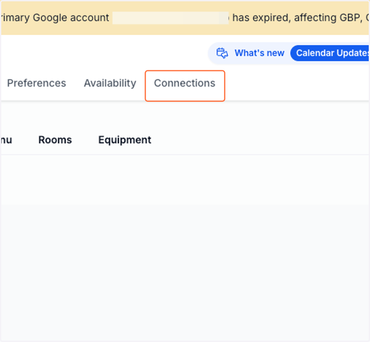 Click on Connections