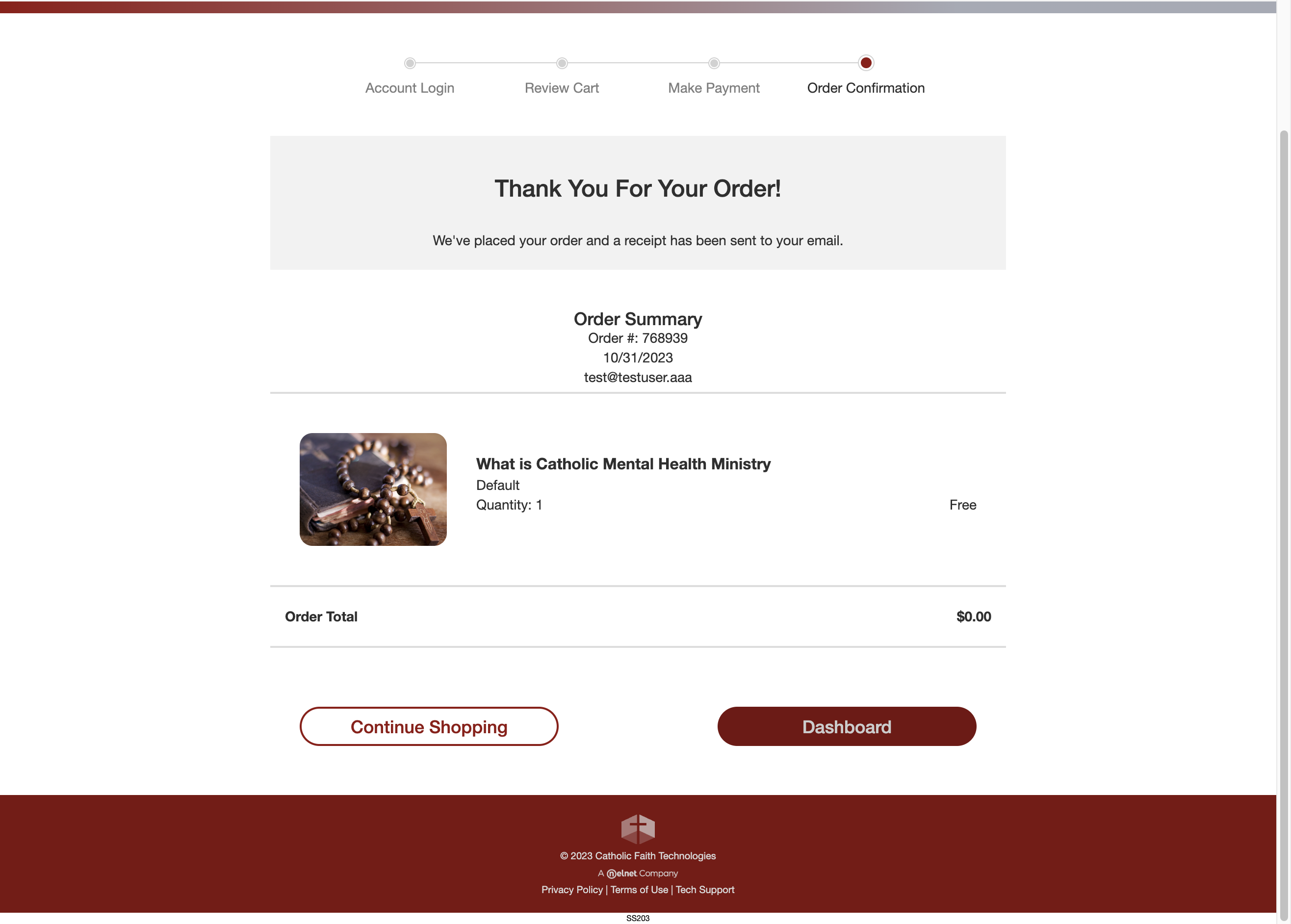 Click on Dashboard