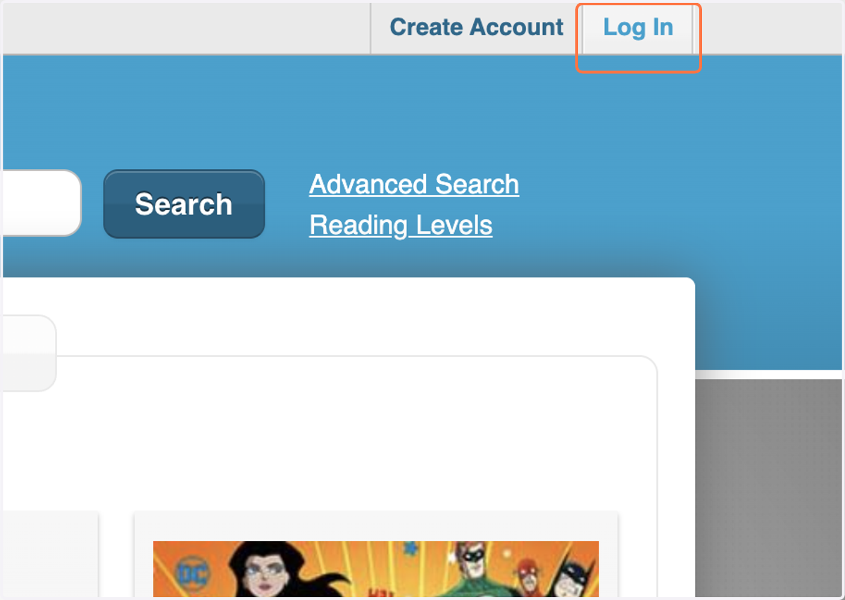 Click on Log In