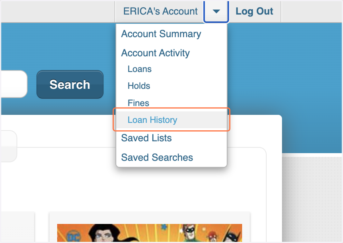 Click on Loan History