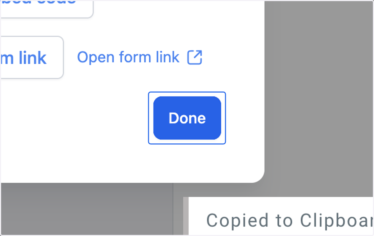 Click on Done