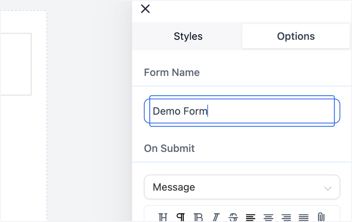 Name your form