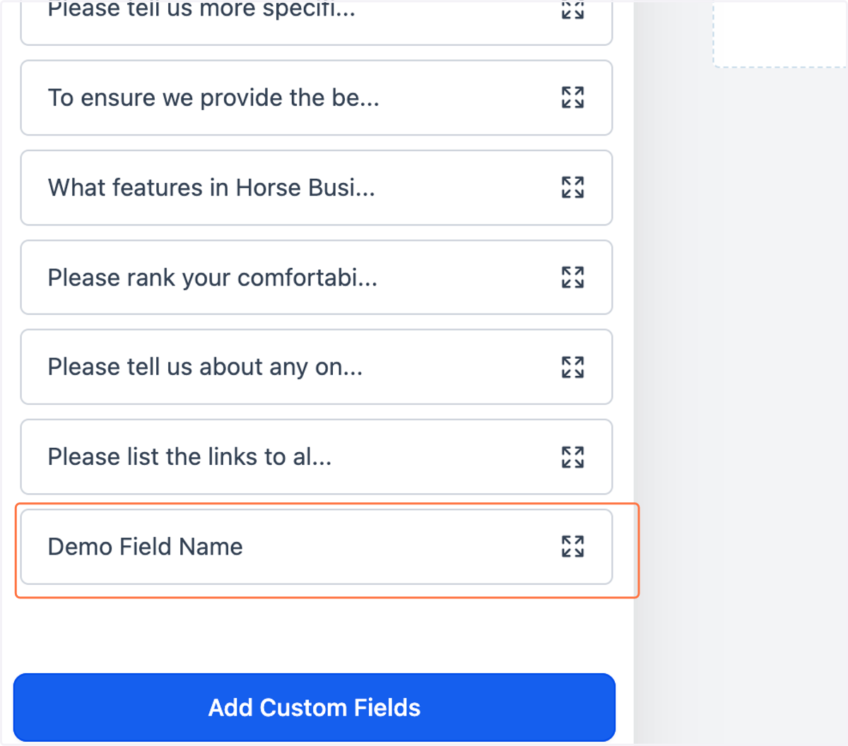 Your new Custom Field will show up at the bottom of the list under the Custom Fields tab. Click and drag it onto your form.