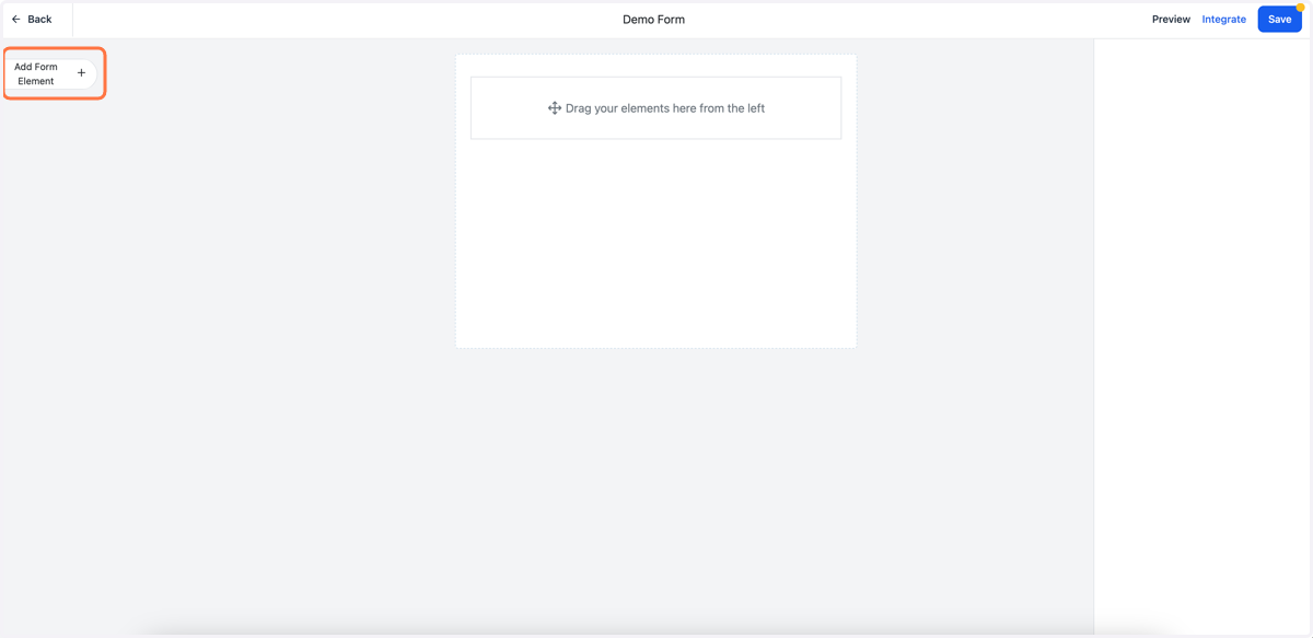 Click on Add Form Element…