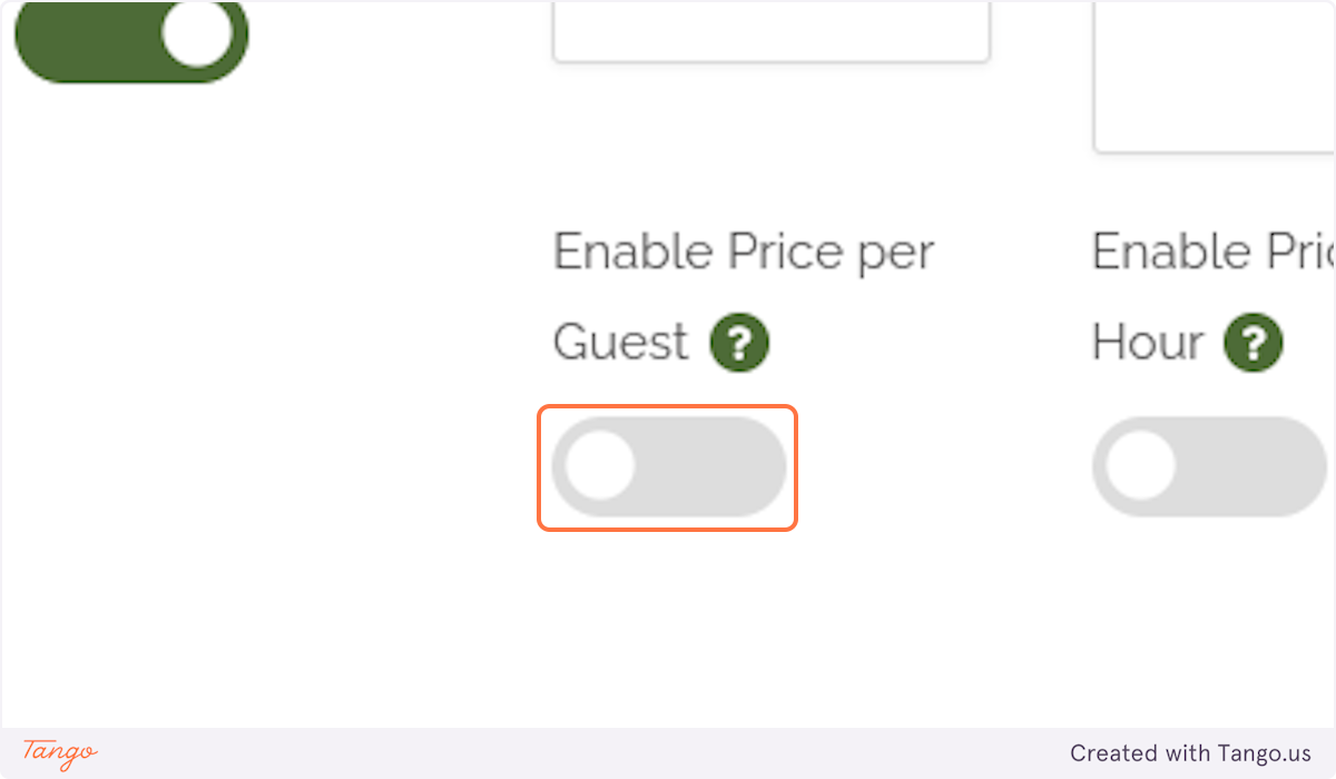 Optional - Price per Guest 