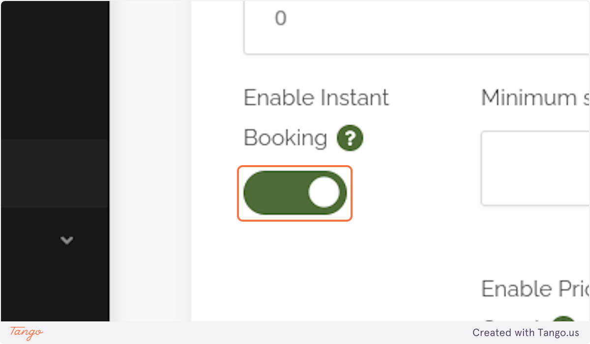 Optional - Instant Booking 
