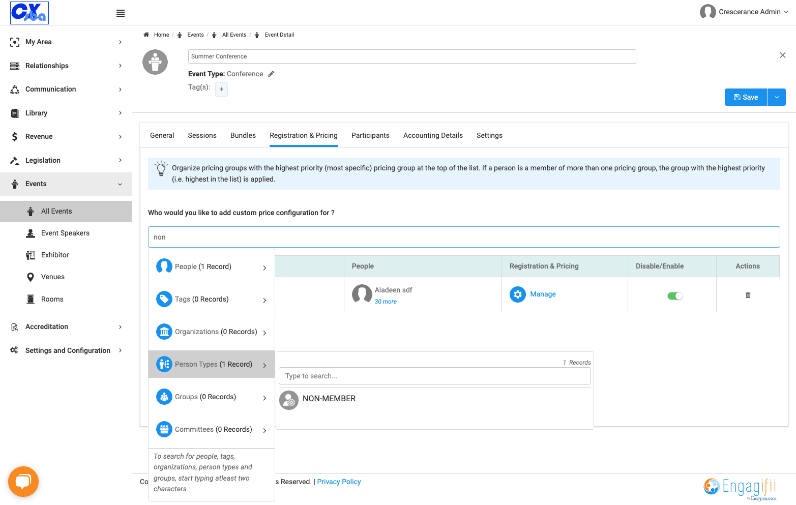 Add a new custom price rule for a different cohort