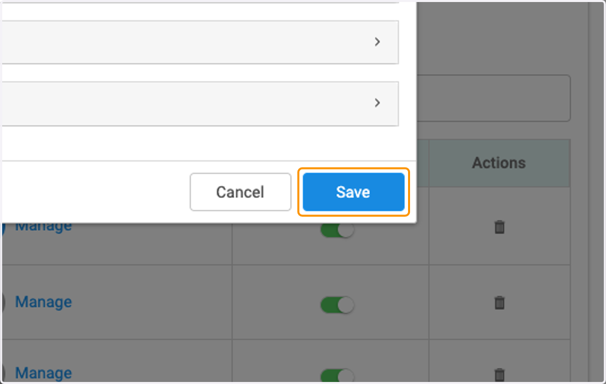 Click on Save
