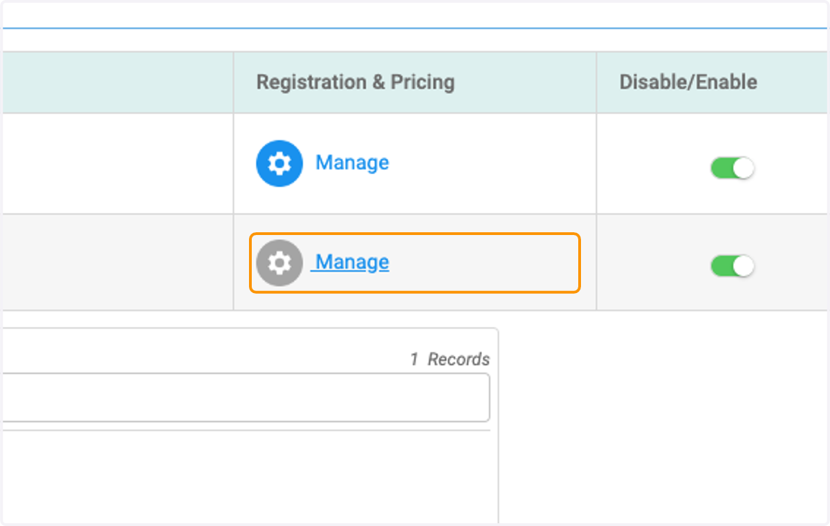 Click on Manage to set up those rules