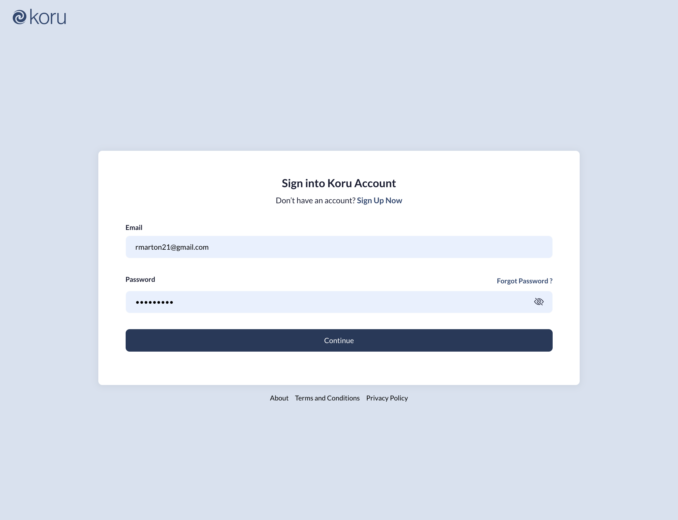 Log into your account.