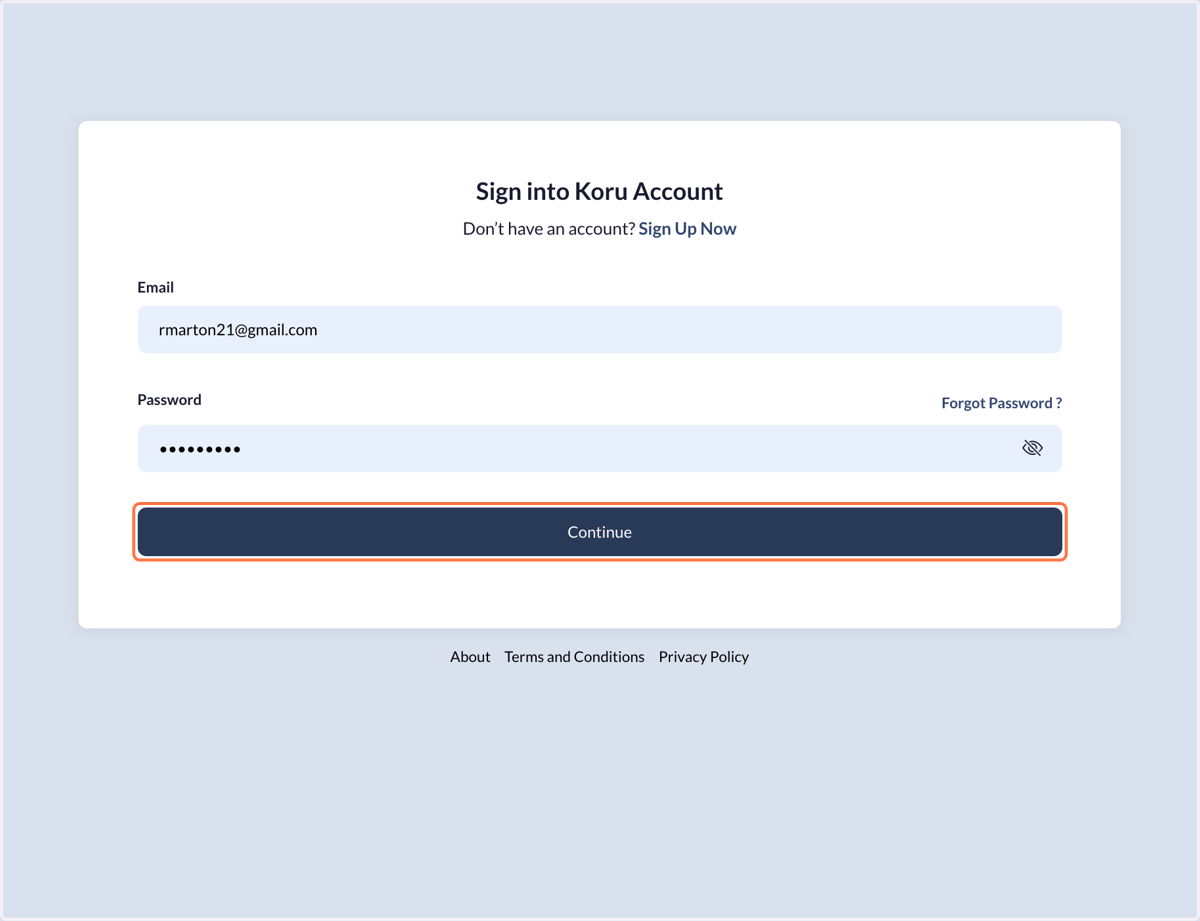 Log into your account.