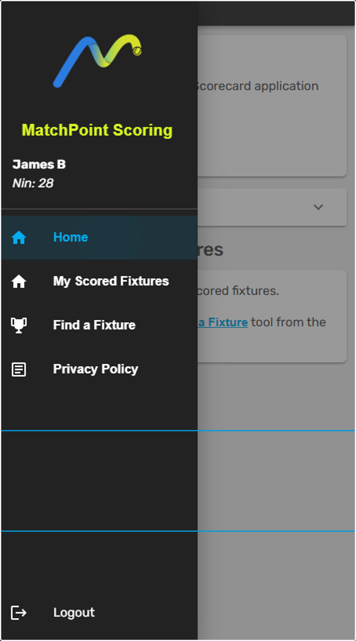 You will see a screen like this after logging in
