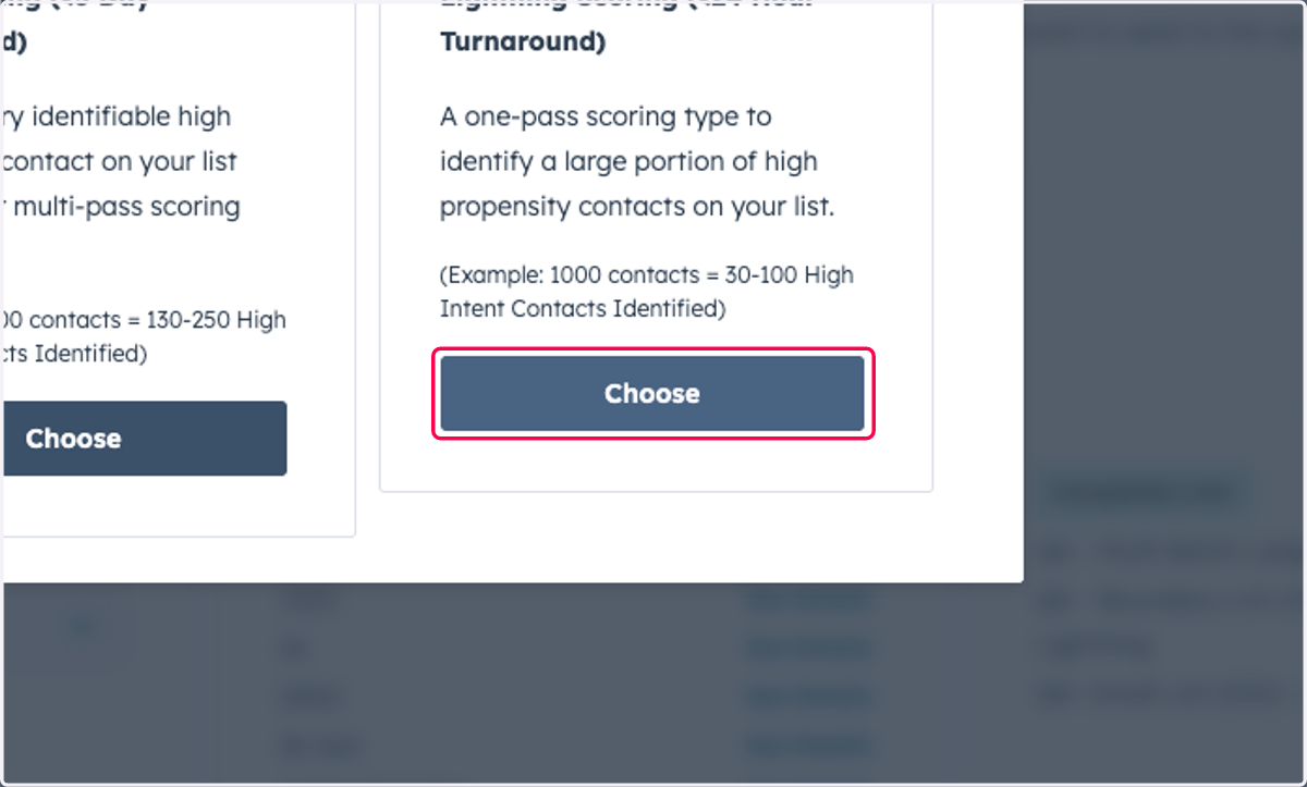 Select Scoring Method