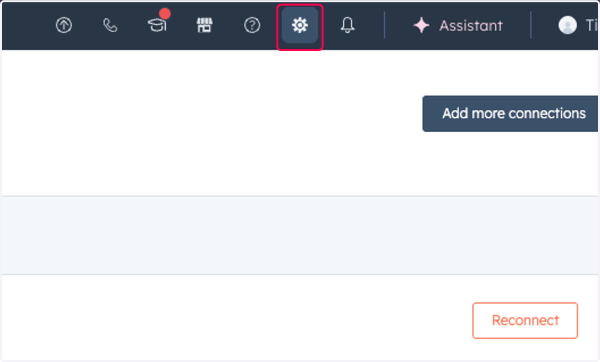 Click on Settings