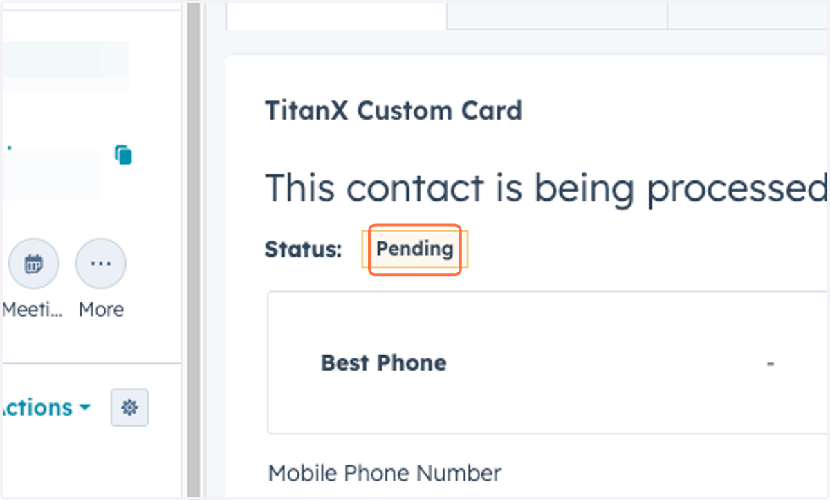 Click on Pending