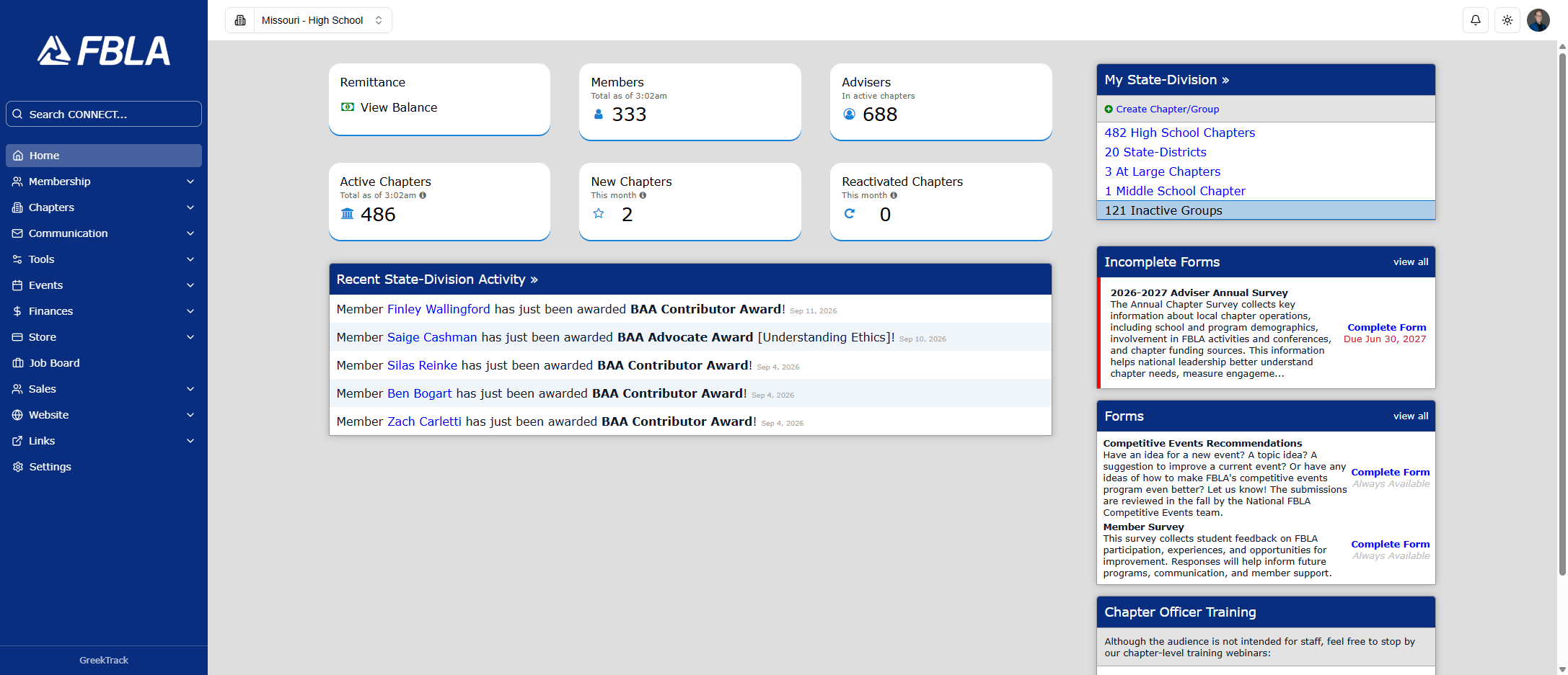 Click on Inactive Groups